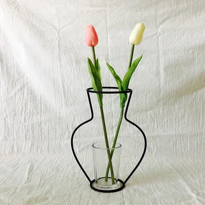 
Household adorn article iron art vase dried flower vase family decorates flower to place article emulative vase 