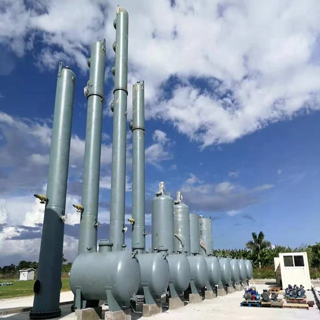 80%diesel yield pyrolysis oil distillation equipment in continuous operation