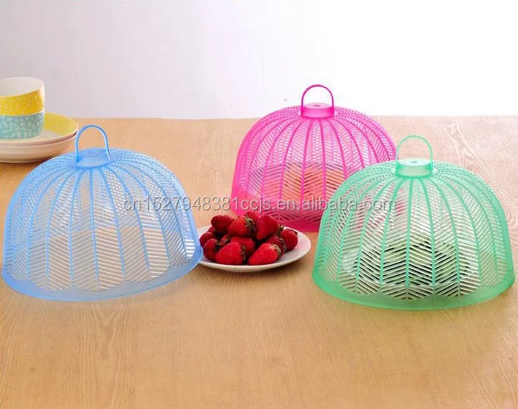 
Hot Sell Summer Kitchen Tool Household Mesh Fruit Food Plastic Cover PP Food Cover Fly Mosquito Preventer 
