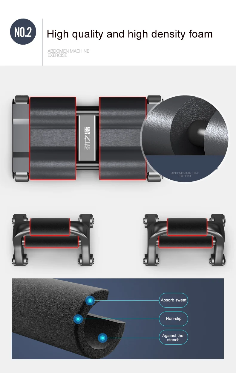 Ab Abdominal Exercise Roller trainer for Body Fitness Strength Training Machine AB Wheel Gym Tool