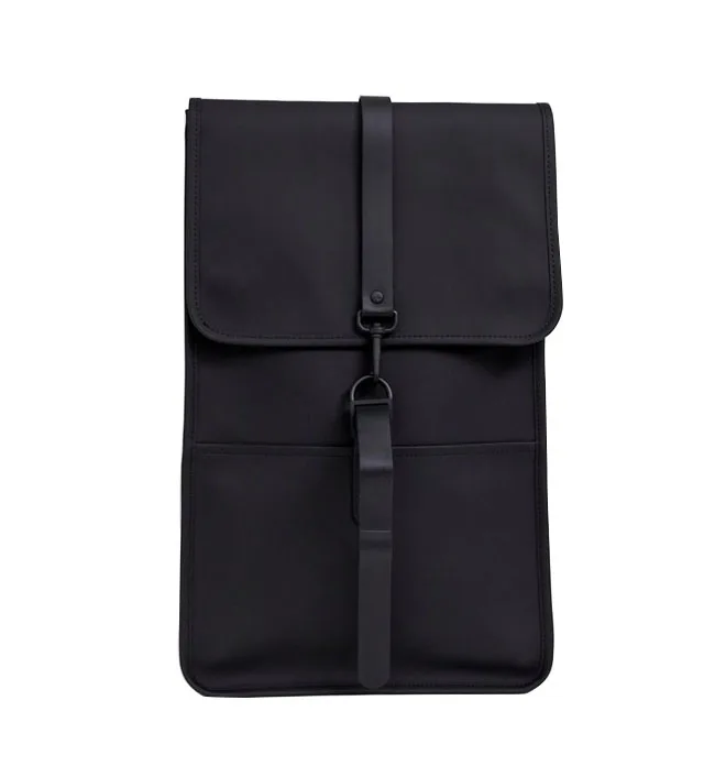Simple Style Buckle Vintage Rucksack Nylon Pu Leather Custom Men Backpack