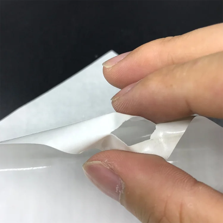 Hot sale Glossy white 80gsm a4 destrutible vinyl stickers paper