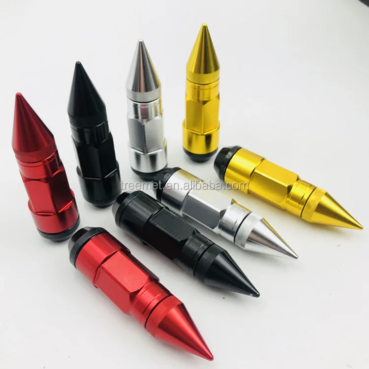 Racing Car Wheels Rims Lug Nuts with Anti-Theft Spiked Lug Nuts M12x1.5/1.25