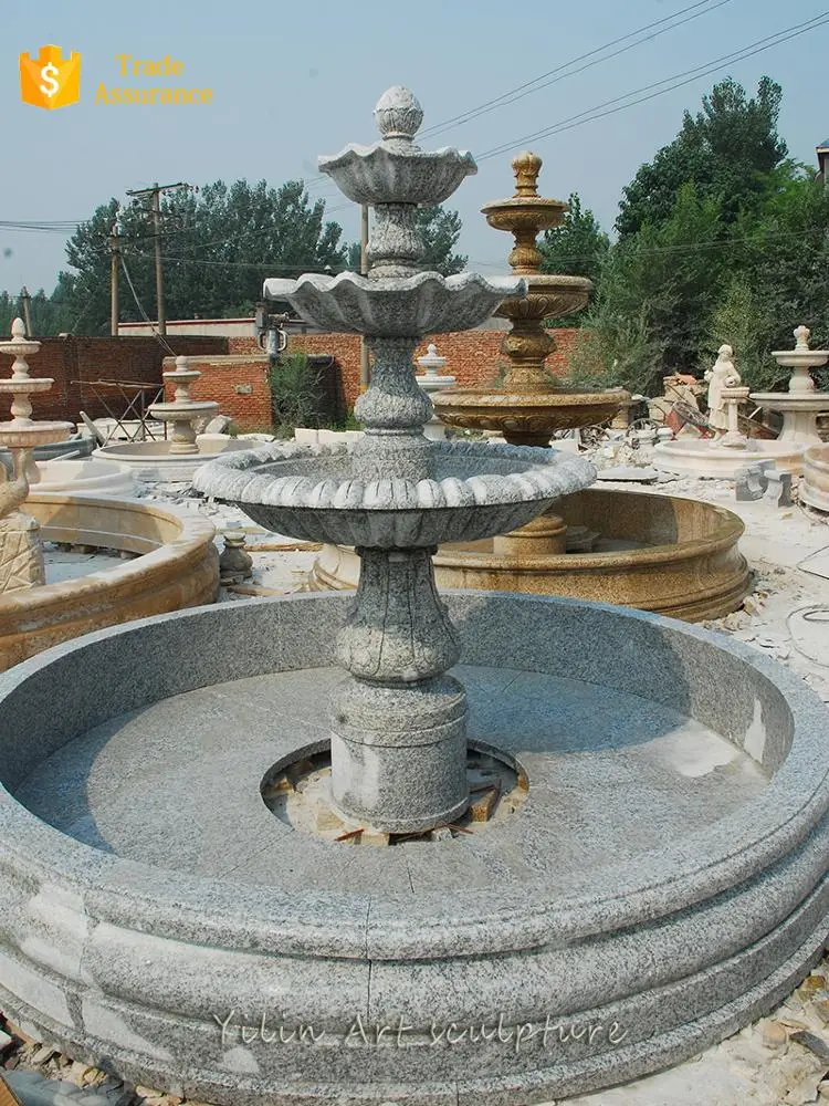 Decorative natural garden marble woman fountain