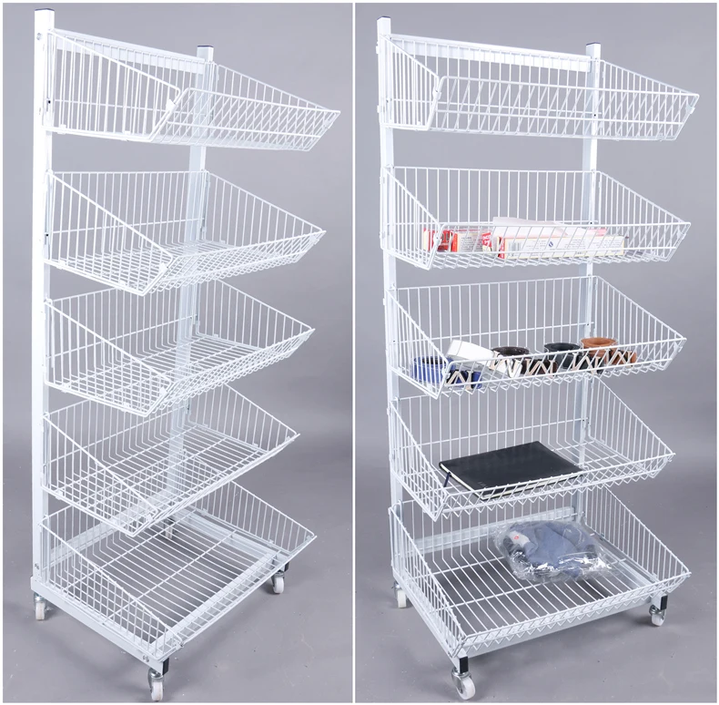 metal display stand rack shelf for supermarket