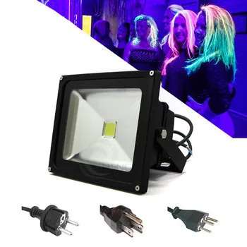 With Plug Curing Black Light 405MN 385NM 395NM 365NM UV Black Light 10W 20W 30W 200W 50W 100W LED UV Flood Light