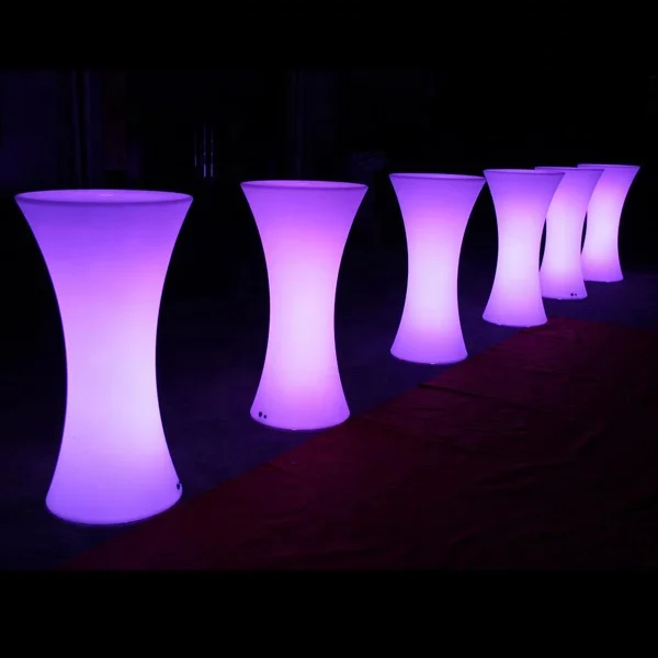 Комнатный и наружный пластиковый светодиодный Банкетный коктейльный стол/светодиодный стол для мероприятий