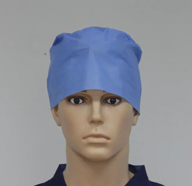box-packed disposable surgical head cover spunlace surgeon cap