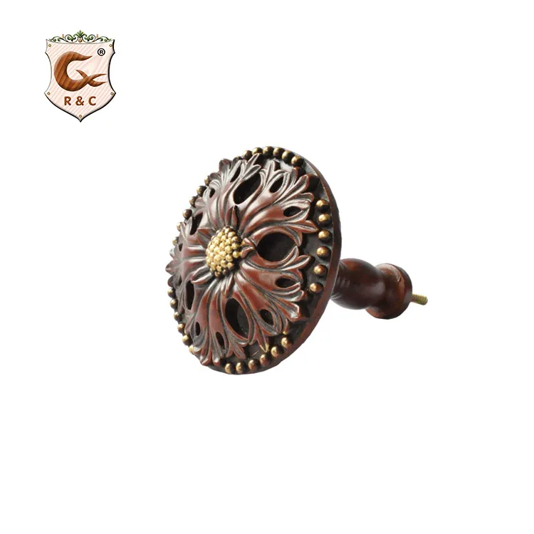 Factory Antique Gold Curtain Hook Metal Curtain Wall Hooks for Home Decorative