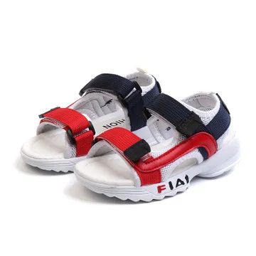 
Beach children kids boys baby shoes and girls summer rubber soft sole sandals leather kids sandals 