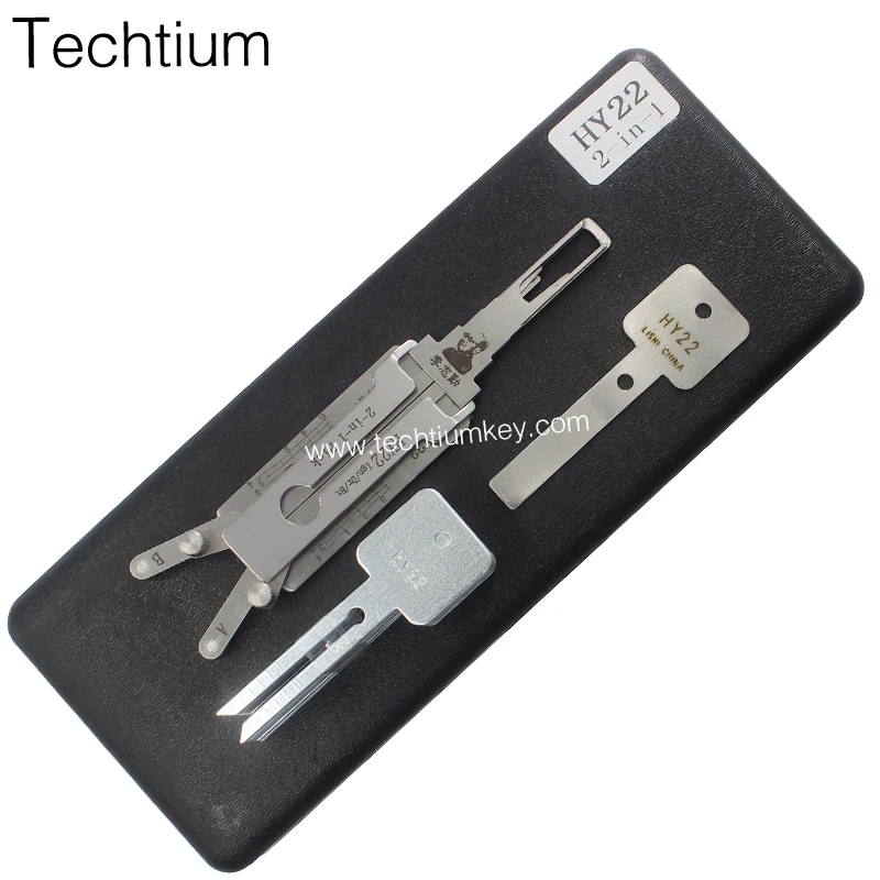 functional  HY22 Lishi decoder for cars door openning tool  2 in 1 locksmith key decoder Pick  key tool for cars using #77blade