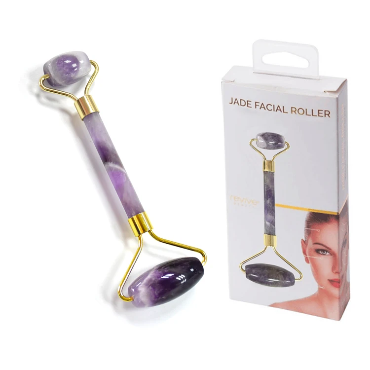 2021 Amazon hot selling premium quality anti-aging facial beauty amethyst morocco with gold silver intergrated frame