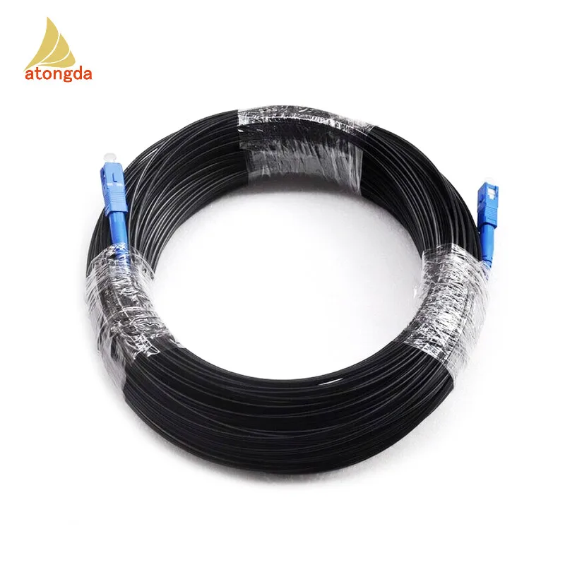 2 core FTTH cable 1 core single mode optic fiber cable G657a FRP LSZH use for outdoor