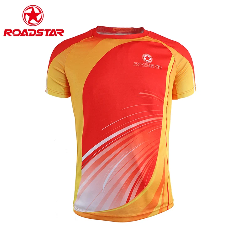 Bespoke OEM Allover Sublimation Printing Dry Fit Mens Sports Running Training Tshirt