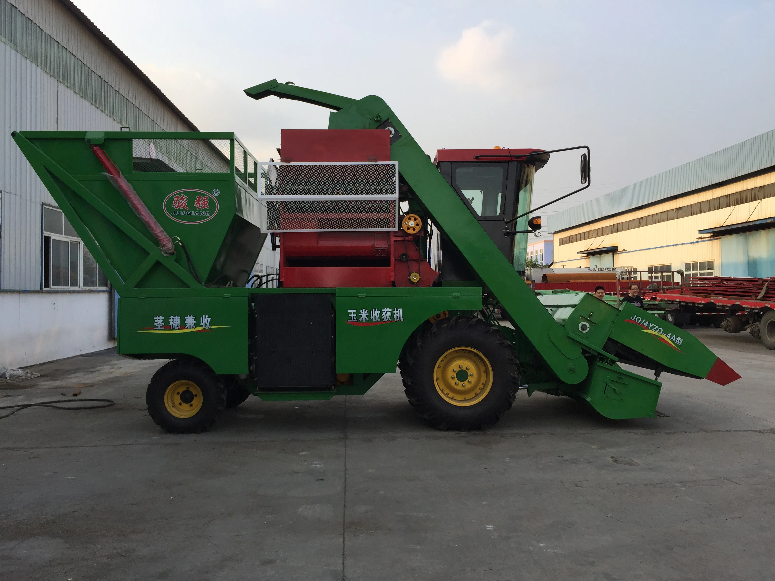 new design electric wheat rice grain harvester/olive picking machine sweet corn cob harvesting machine