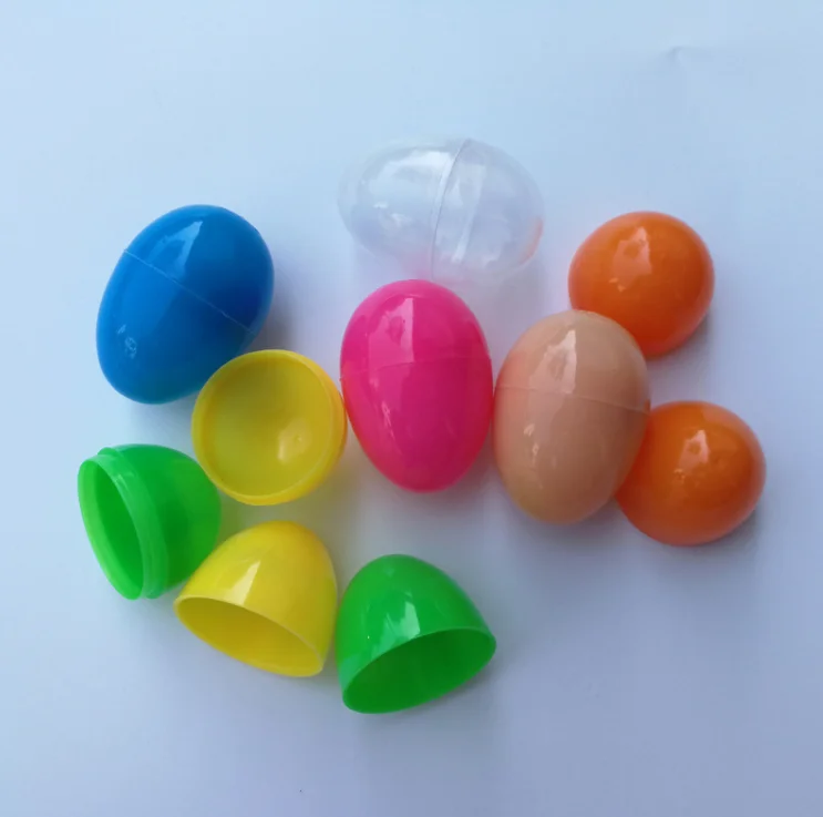 small egg shape surprise plastic capsule candy capsule toy for kids