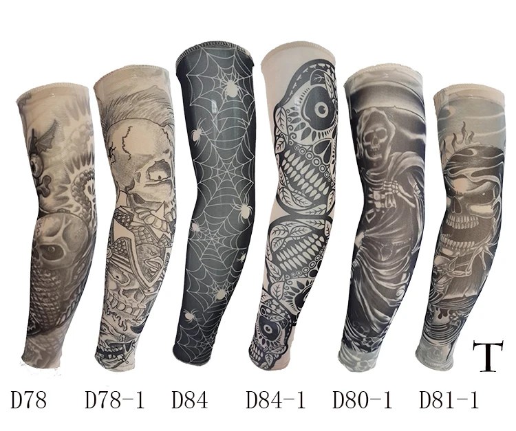 
Custom tattoo sleeves temporary hand compression full arm cover sport sleeve for men 