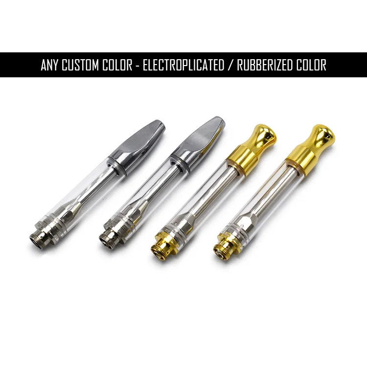 Интернет-магазин, Канада, IC1003 cbd масляный Золотой наконечник, картридж для вейпа, 510 резьбовое стекло, 0,5/1 мл, атомайзер с баком cbd