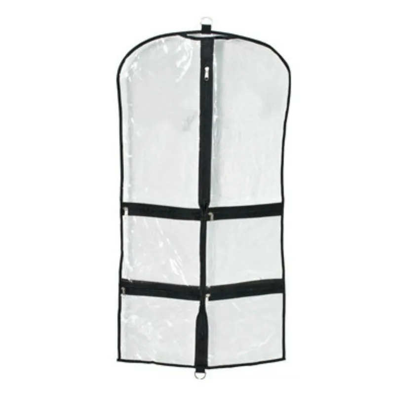 Clear Dance Costume Garment Bag Zippered transparent pvc dress Bags with logo