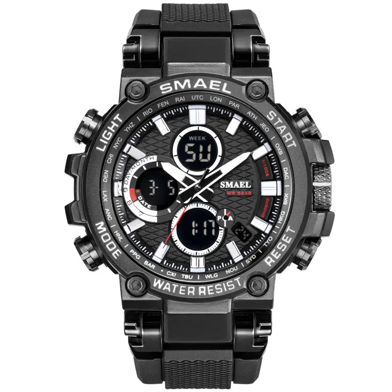 
SMAEL Manufacturer Wholesale New Product 1803 Sport 50M Resistant Electronic Sport Wrist Watch 