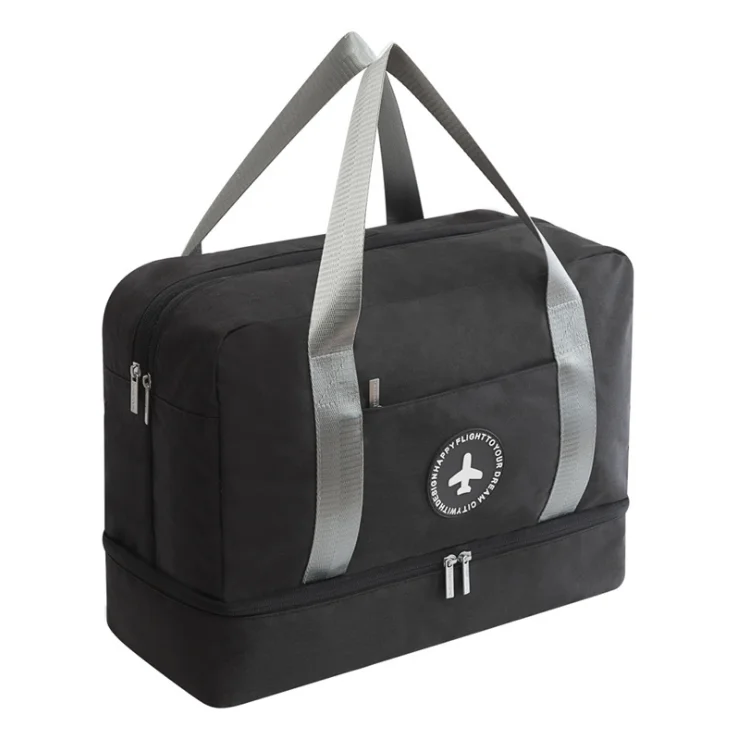 High quality fashion portable sports duffel bag trolley suitcase foldable travel duffel bag