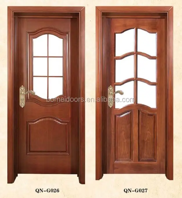 Внутренняя полностью готовая мягкая ореховая эко мокко дверь со стеклянной вставкой