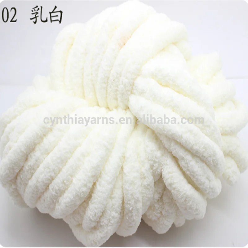 Cynthia 100% Velvet Chenille Yarn Super Chunky Yarn and Washable by Machine