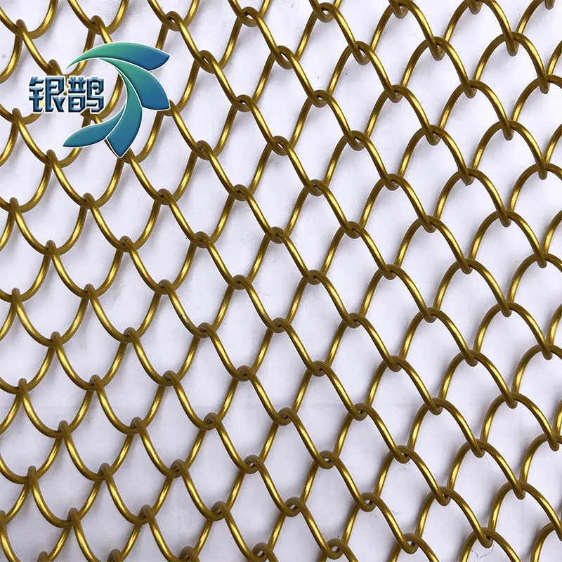 Spiral metal coil drapery is used for exhibition hall decoration