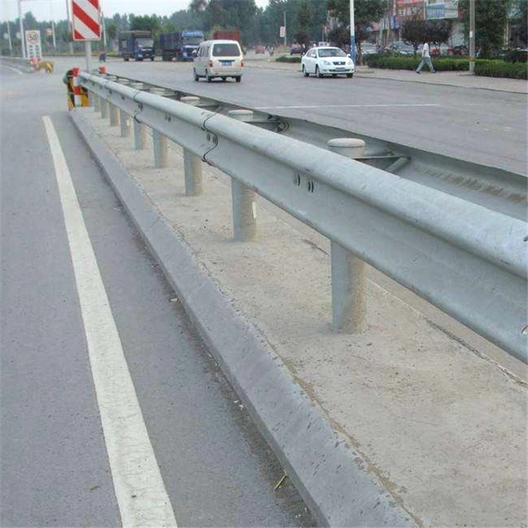 High quality hot sale traffic high security galvanize two waves guardrails safety barrier
