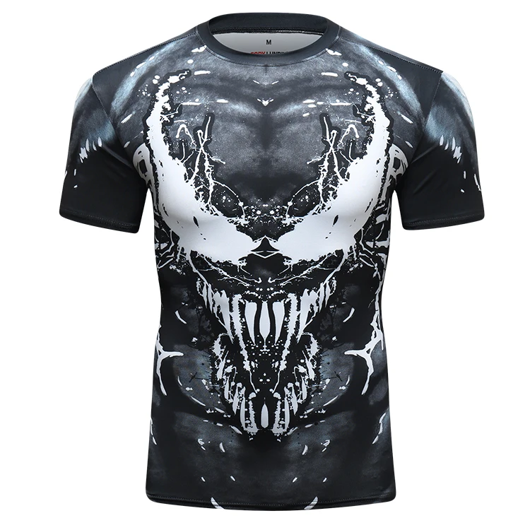 New Movie Superhero Clothing Men Sports 3d print Sports T Shirrs
