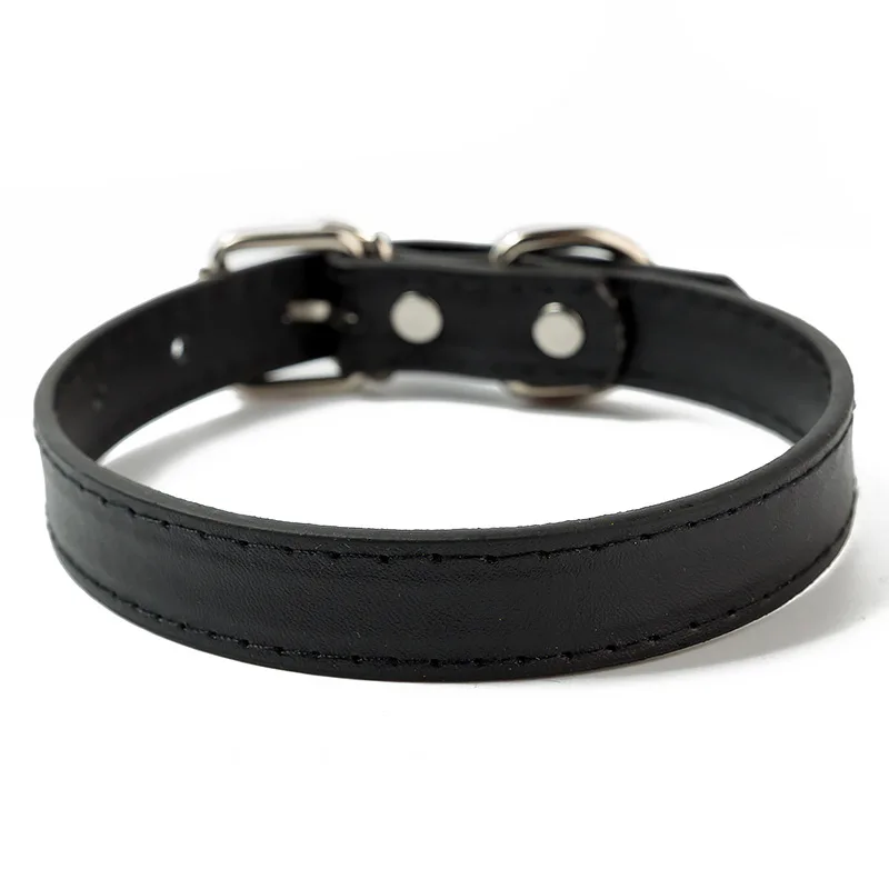 
Classic muti color 5 sizes soft touch PU leather dog collar 