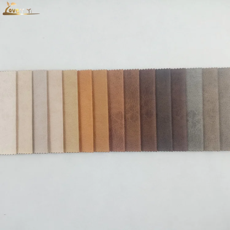 100% polyester upholstery suede leather fabric for car seat