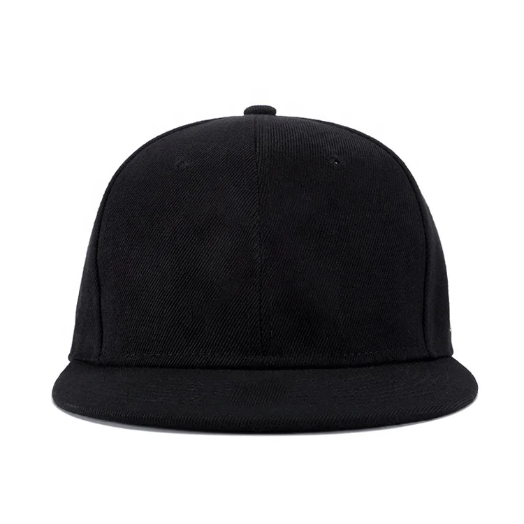 Customize high quality 6 panel blank snapback hats wholesale cap promotional sports baseball cap  flat brim  hip pop golf hat