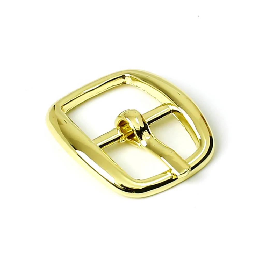 simple design gold plated metal shoe buckle small pin belt buckles strap for sandal decorative buckle parts