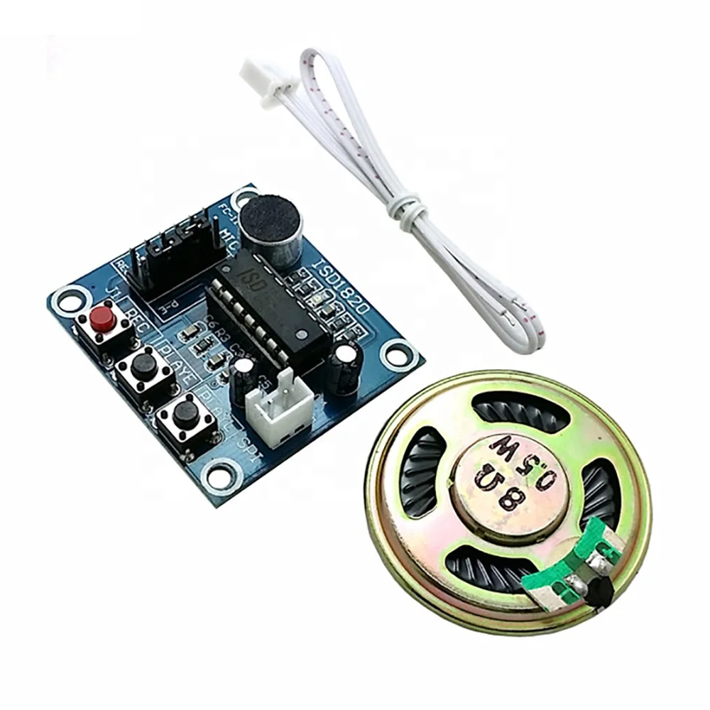 ISD1820 звук на борту микрофон печатная плата записываемый диктофон голос запись модуль