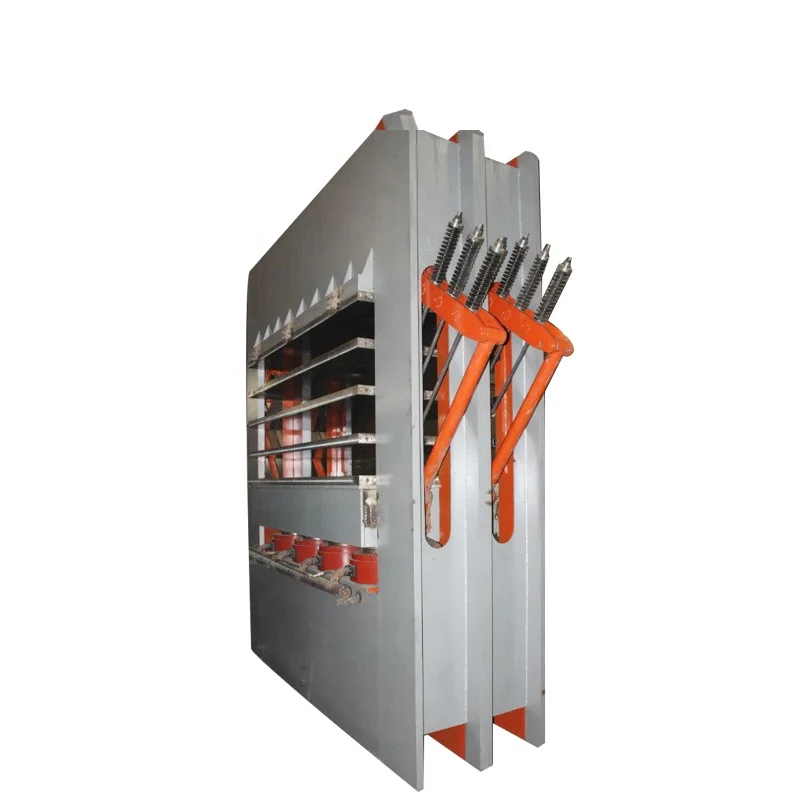 Hot press door panel skin machine