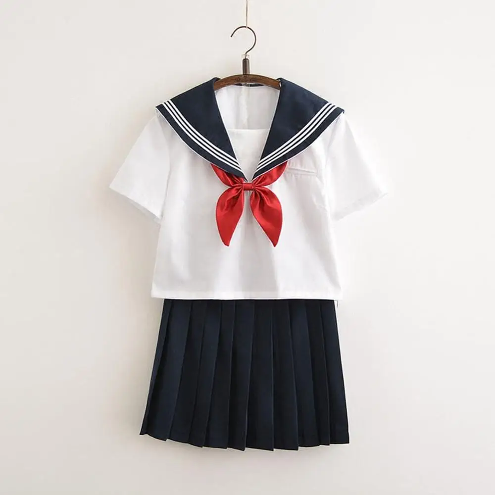 Design Your Own Making Japanese Young Girl Sexy Cosplay Costume Blue Sailor High School Uniform