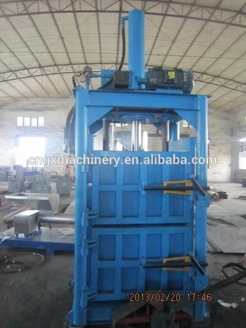 
Cotton Baler Machine With 80ton Pressure Textile Used Clothing Baler 