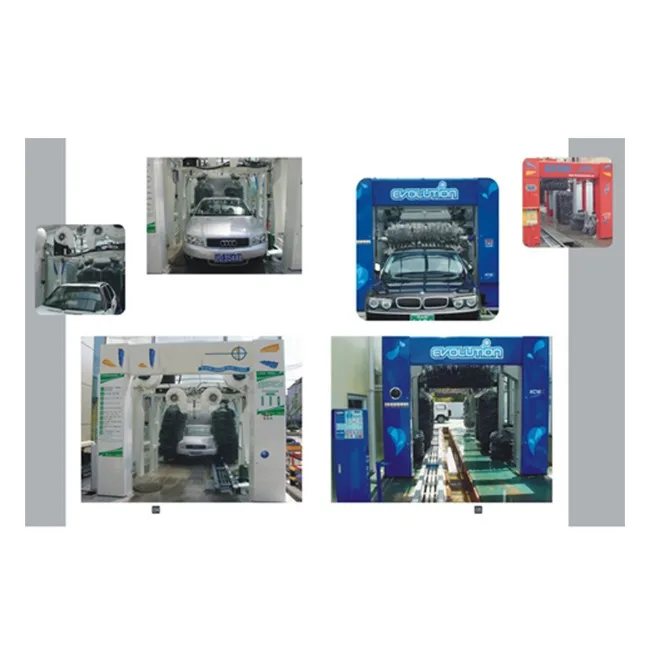 cordless commercial high pressure fully automatic brush car washer tunnel equipment system