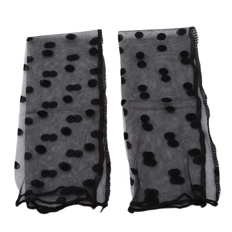 Lace Resistant Thin Sleeved Girls Gloves Mesh Star Dots Ice Sleeve Driving Sun Protection Women Arm Glove Wedding accessories