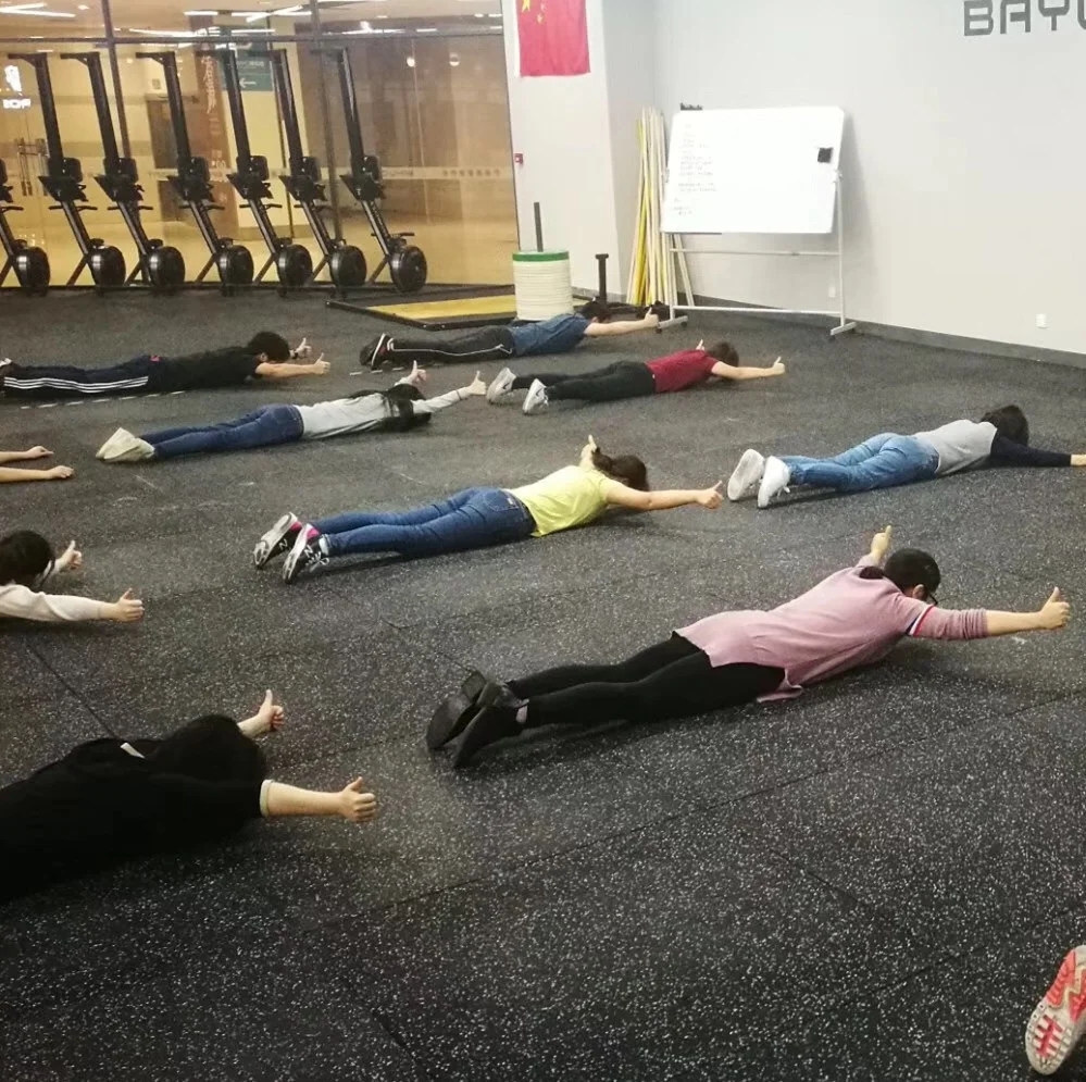 Crossfit gym floor rubber mat