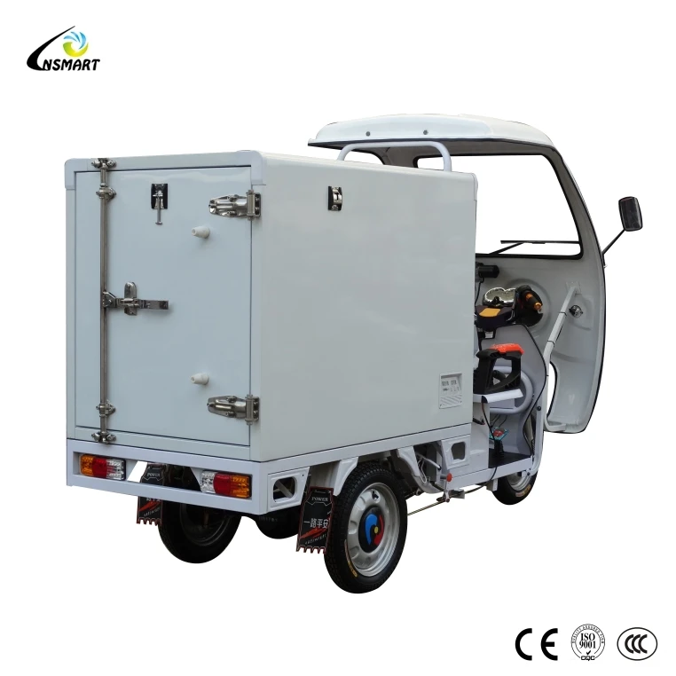 
Hot sale China electric motorcycle in China, refrigerated freight tricycle/frozen ice cream truck 