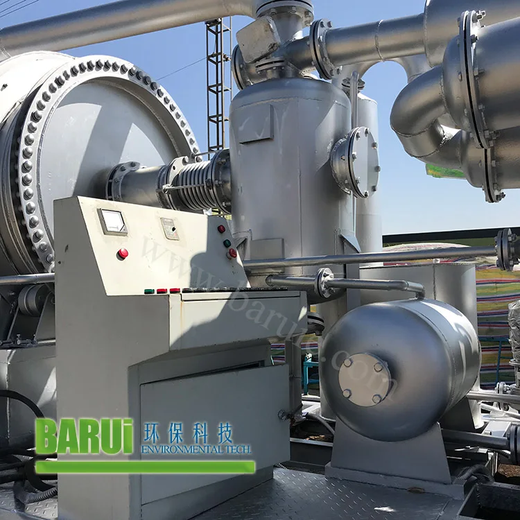 
small scale tire recycling pyrolysize waste plastic to oil ready to ship 