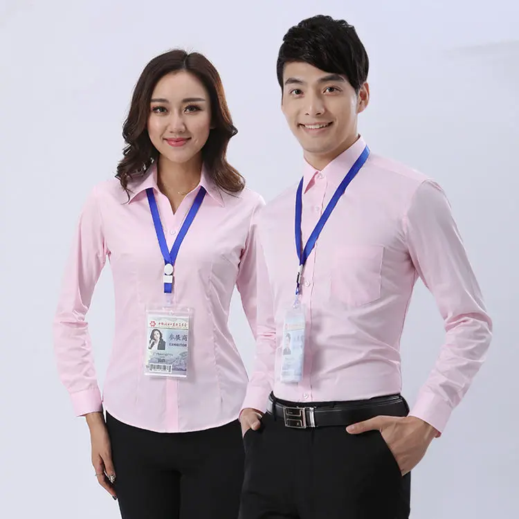 
Pink long sleeve mens business office working tuxedo formal shirts 