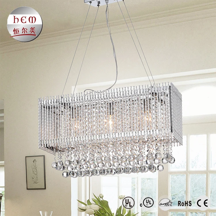 Дешевые практичный хрустальная люстра подвесной светильник простой роскошный люстра Отель Подвесной