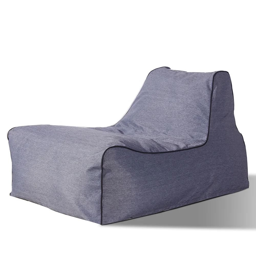 Бассейн Патио сад мешок для фасоли мебель шезлонг Grey Lounge ткань на открытом воздухе современные шезлонги уличная мебель