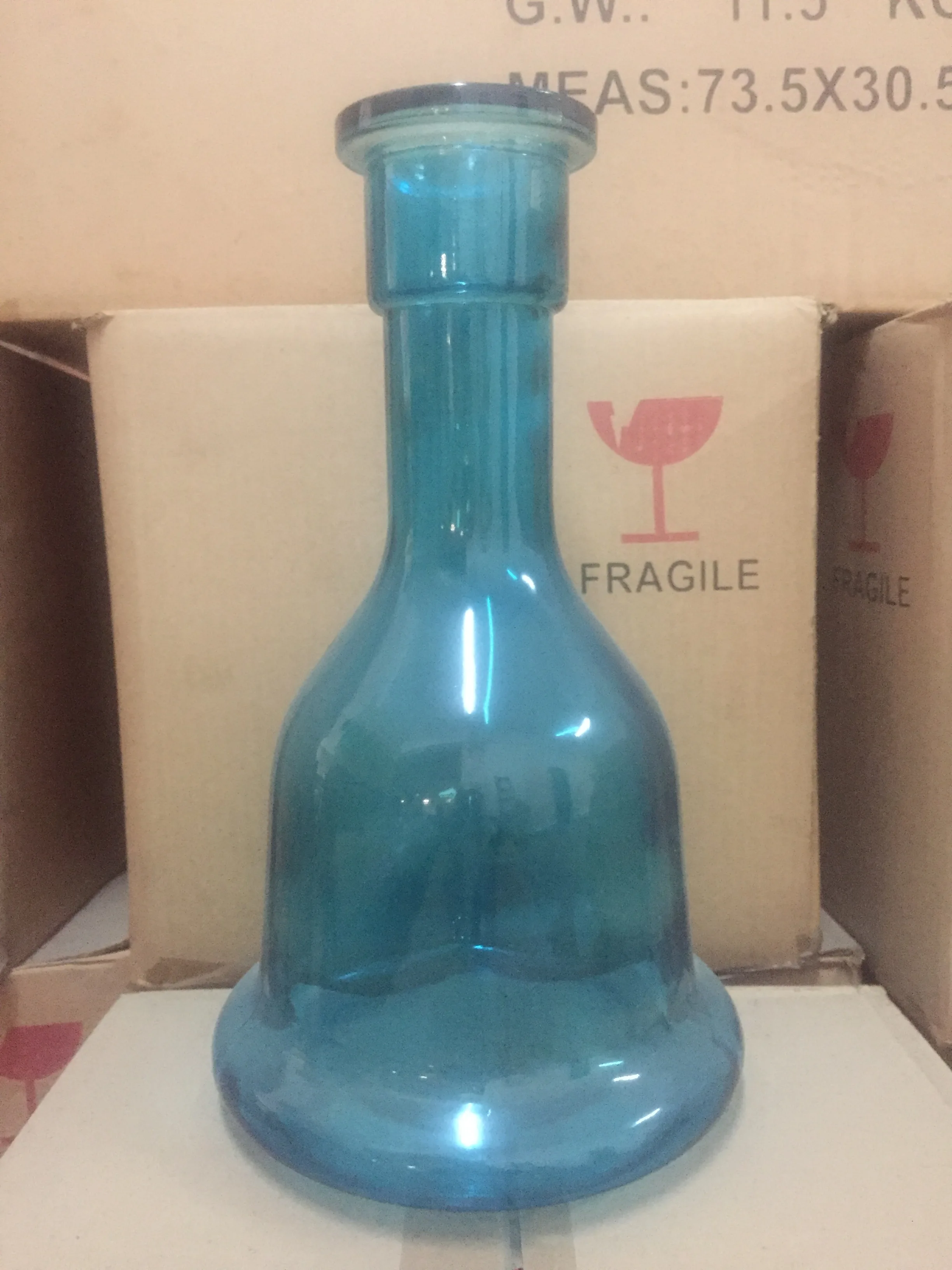 Height 31cm glass for hookah shisha vase base bottle
