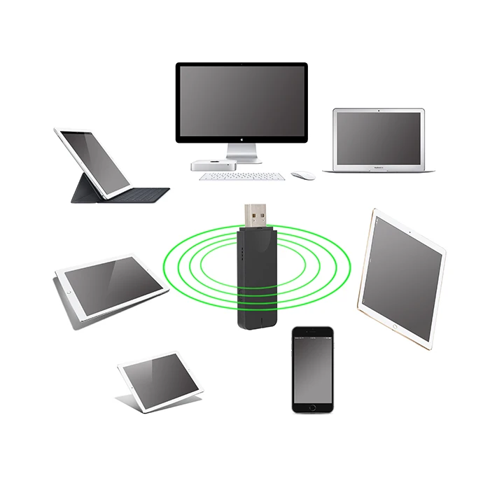 802.11ac 600Mbps Mediatek MT7610 Dual Band 1T1R High Speed Wireless WiFi Dongle USB Adapter