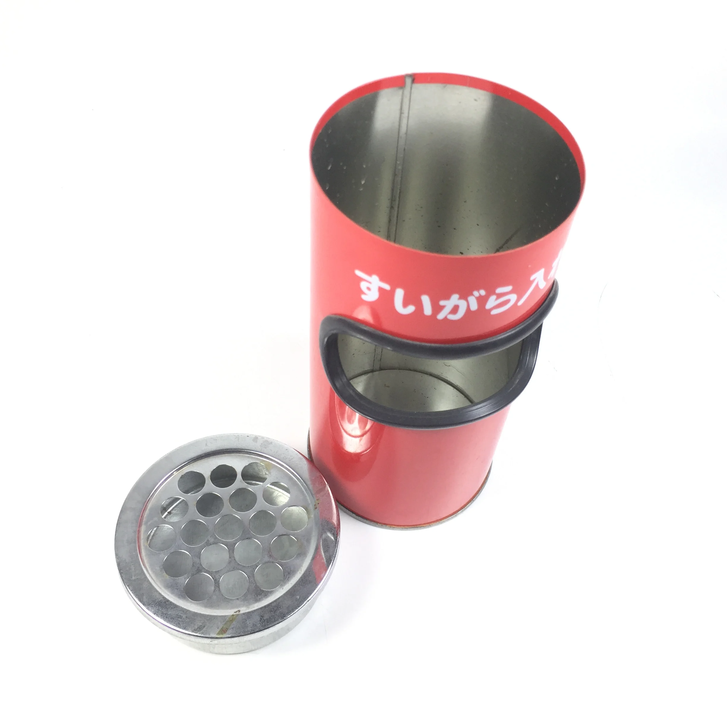 Круглая металлическая Мини пепельница из олова