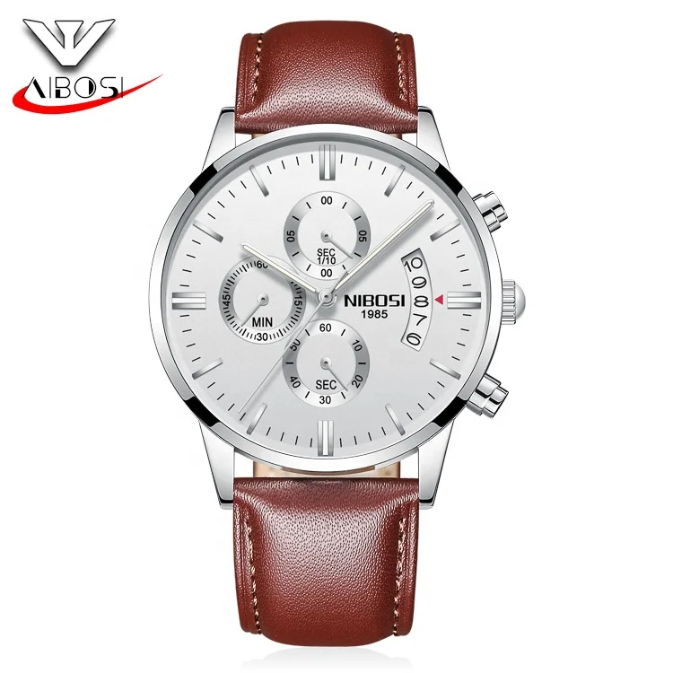 NIBOSI 2309  Luxury Top Brand Mens Watch Relogio Masculino Navy Blue Military Army Analog Quartz Wrist Watches